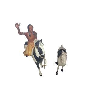 Vintage 1950's Hartland Indian Chief Thunderbird & Pinto the Horse